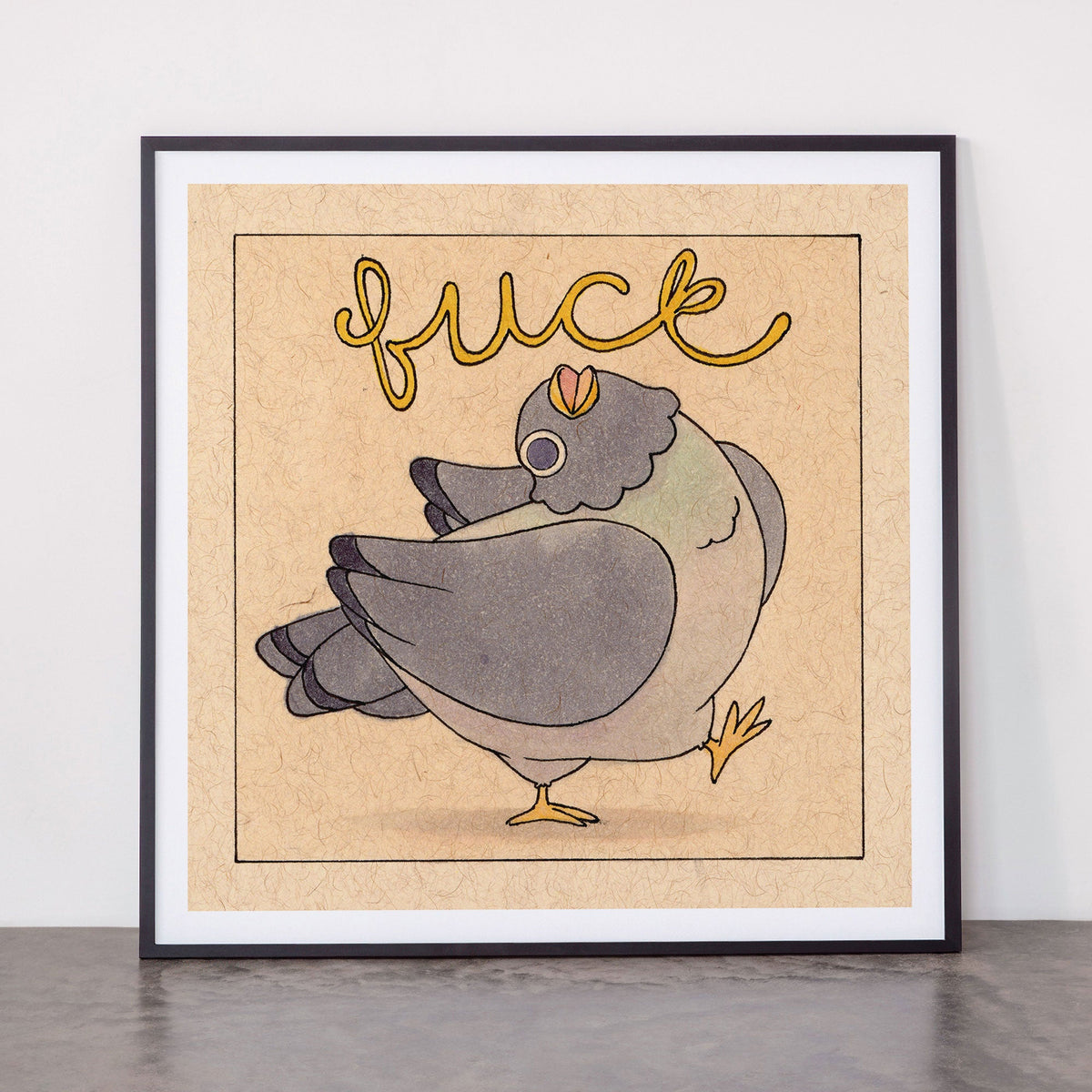 Fuck' Pigeon 02 Framed Art Print