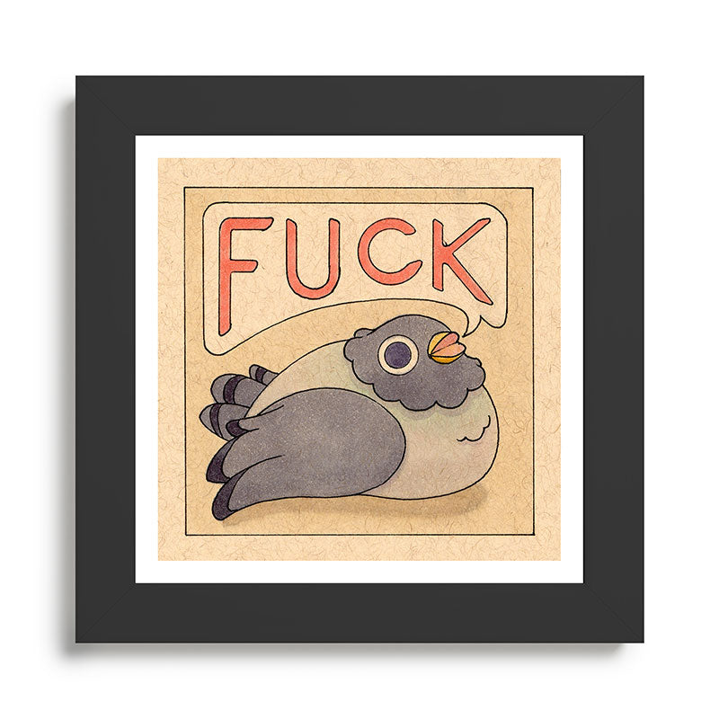 Fuck' Pigeon 03 Framed Art Print