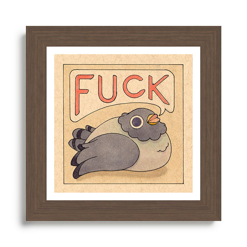 Fuck' Pigeon 03 Framed Art Print