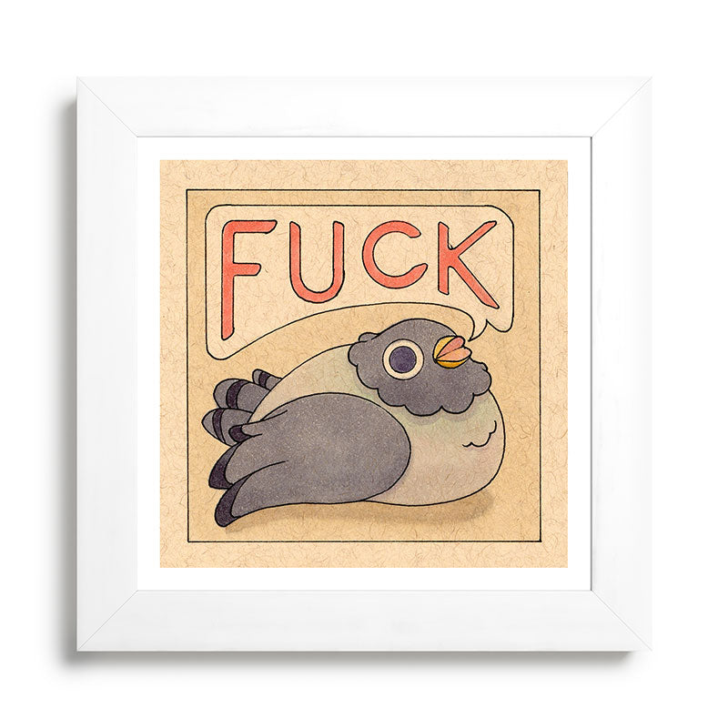 Fuck' Pigeon 03 Framed Art Print