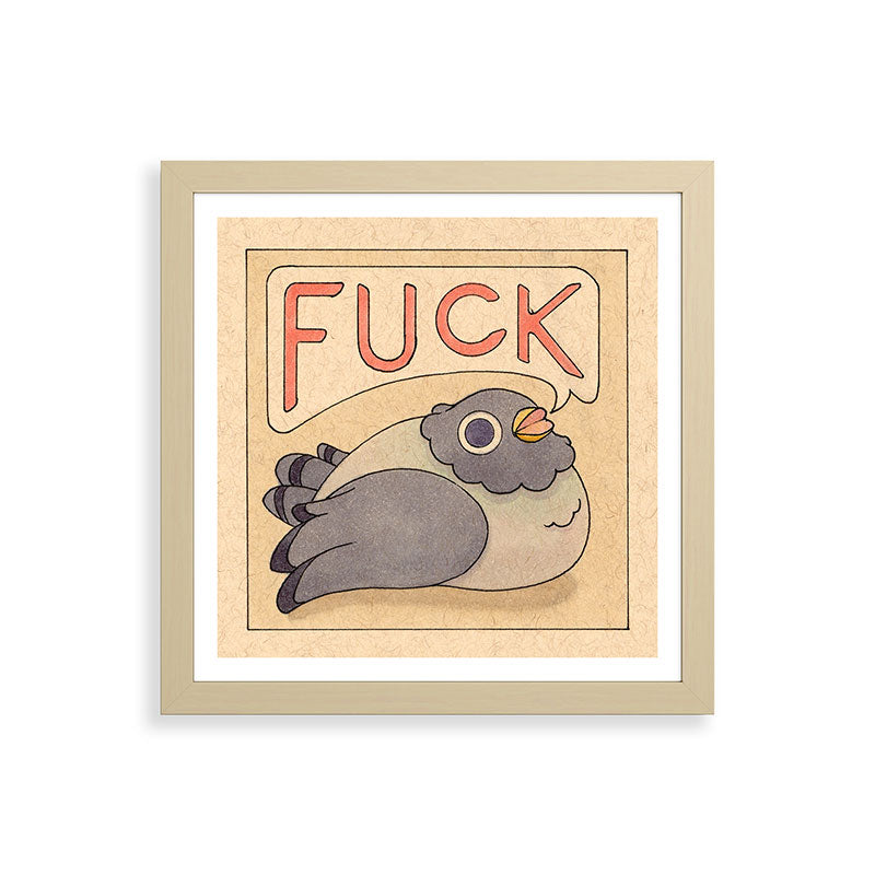 Fuck' Pigeon 03 Framed Art Print
