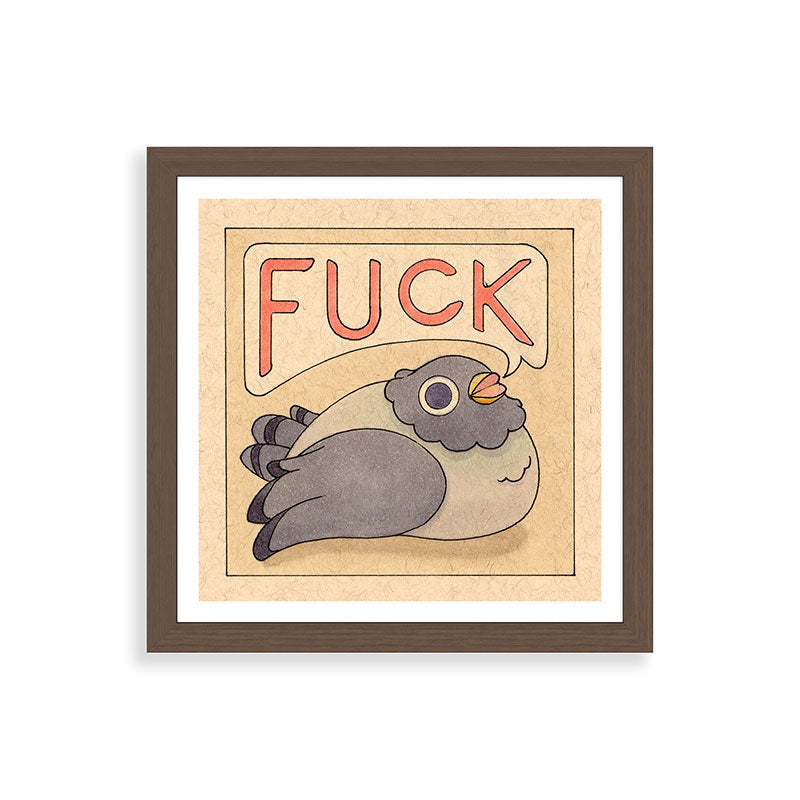 Fuck' Pigeon 03 Framed Art Print