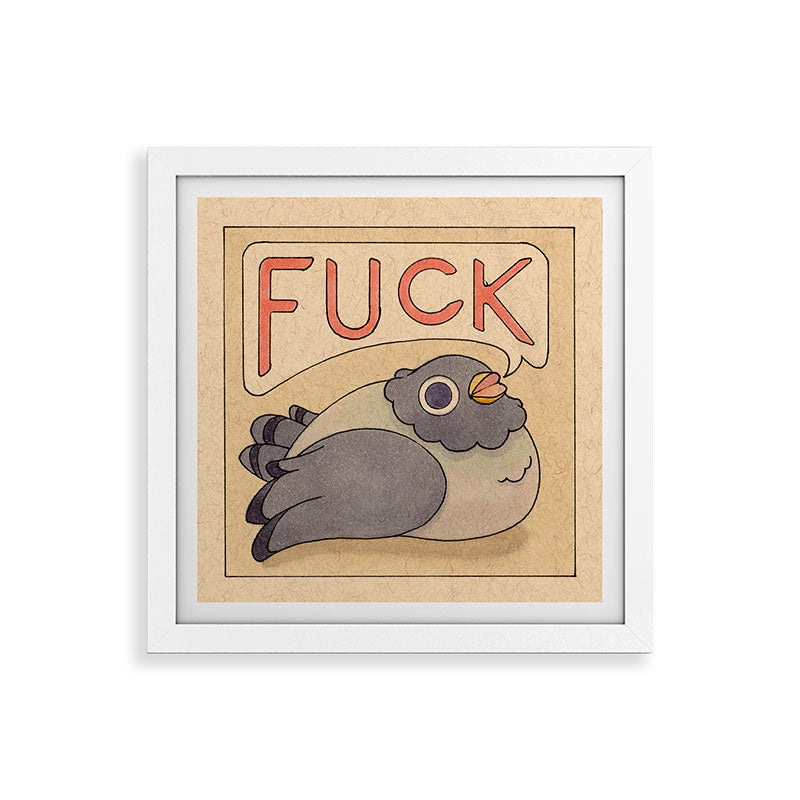 Fuck' Pigeon 03 Framed Art Print