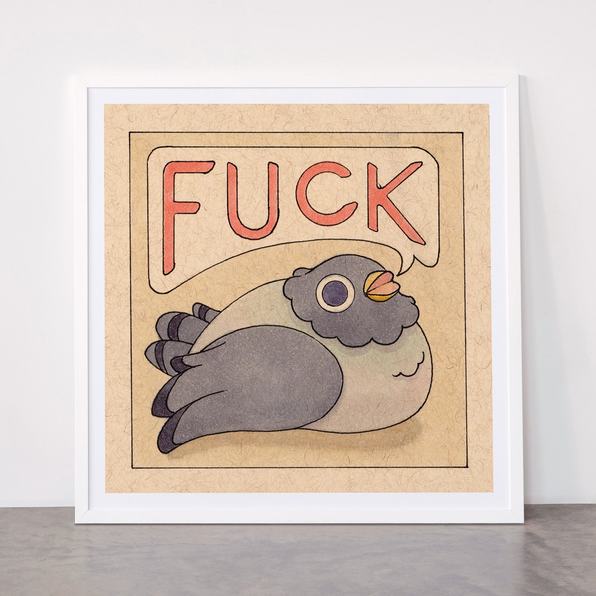 Fuck' Pigeon 03 Framed Art Print