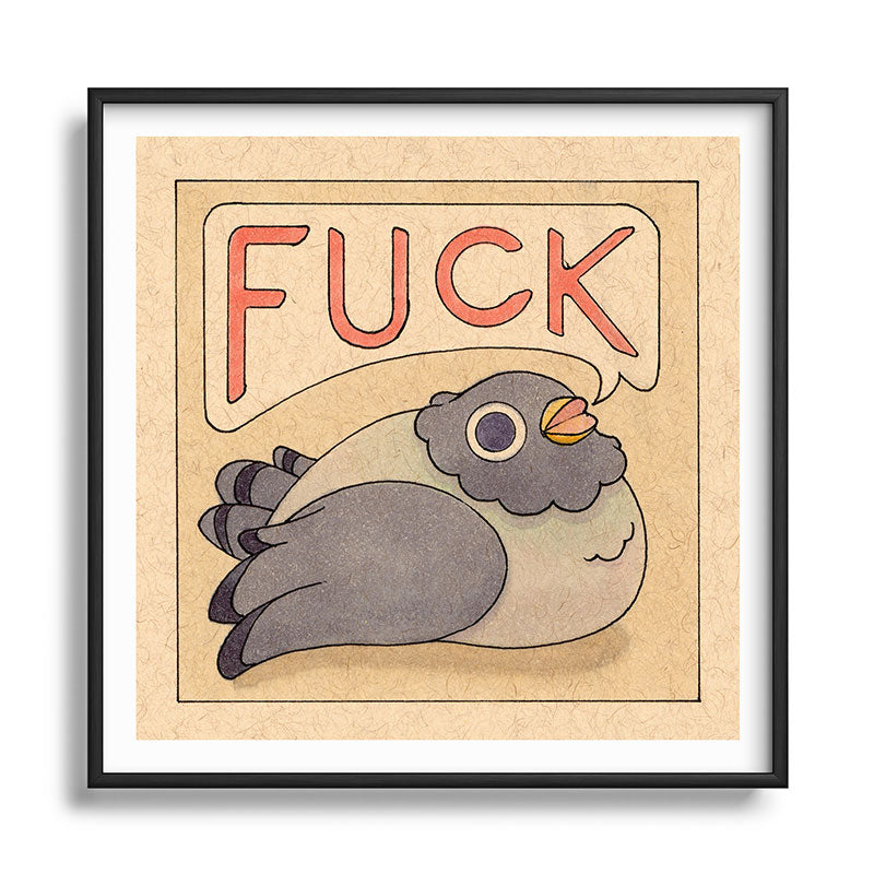 Fuck' Pigeon 03 Framed Art Print