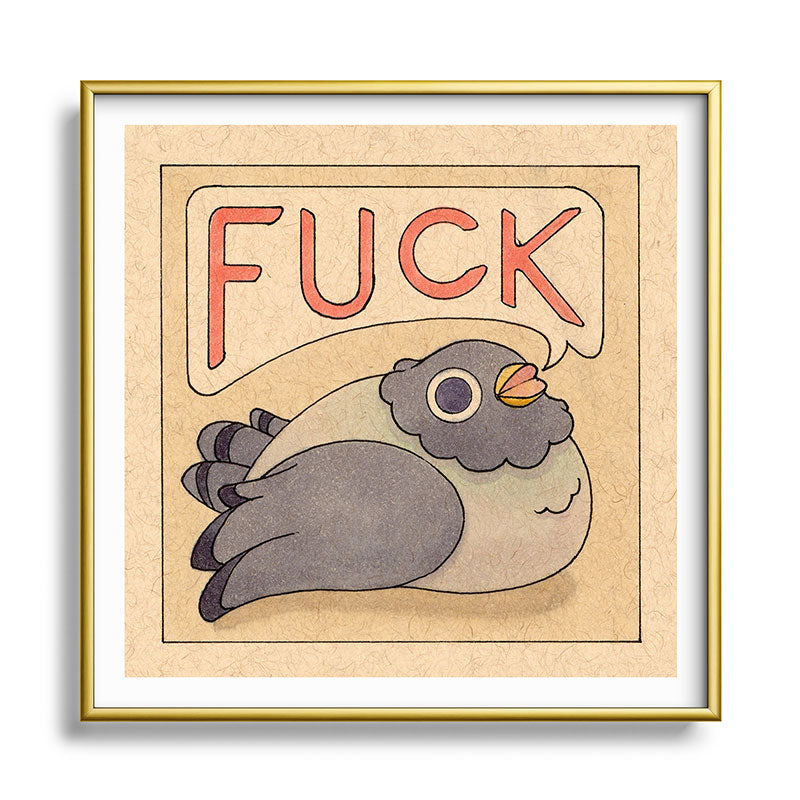 Fuck' Pigeon 03 Framed Art Print