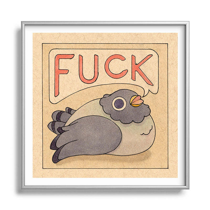 Fuck' Pigeon 03 Framed Art Print
