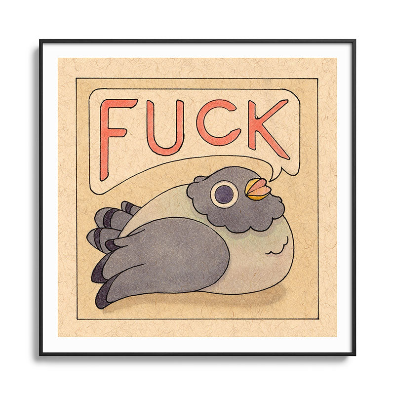 Fuck' Pigeon 03 Framed Art Print