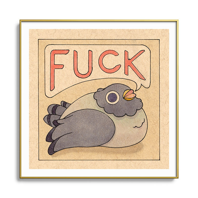 Fuck' Pigeon 03 Framed Art Print