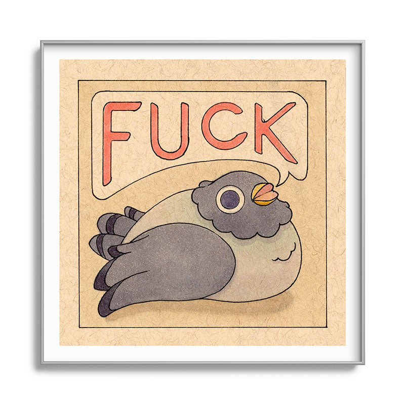 Fuck' Pigeon 03 Framed Art Print