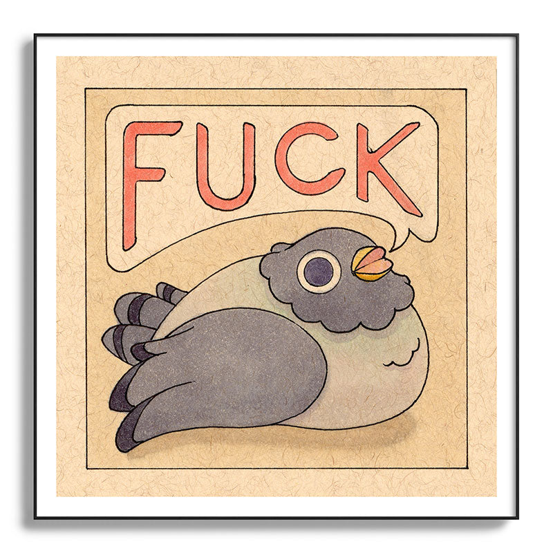 Fuck' Pigeon 03 Framed Art Print