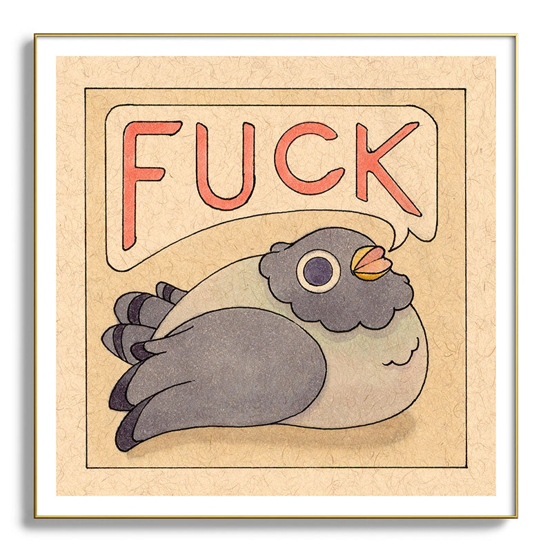 Fuck' Pigeon 03 Framed Art Print