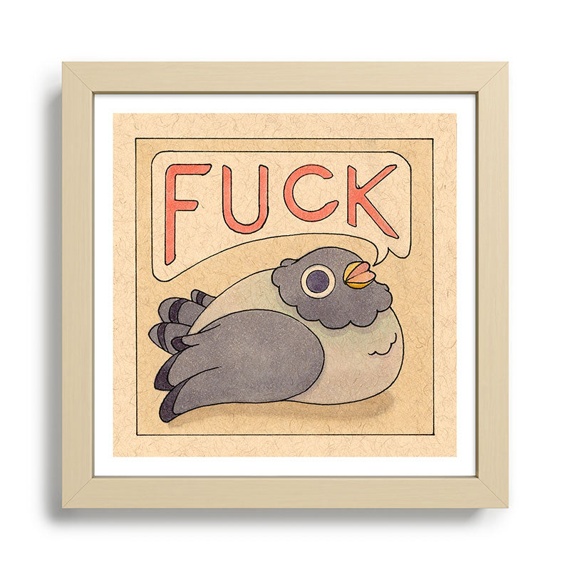 Fuck' Pigeon 03 Framed Art Print
