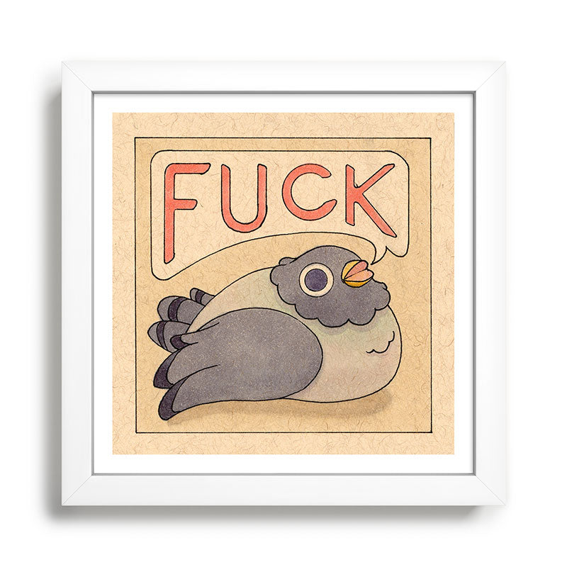 Fuck' Pigeon 03 Framed Art Print