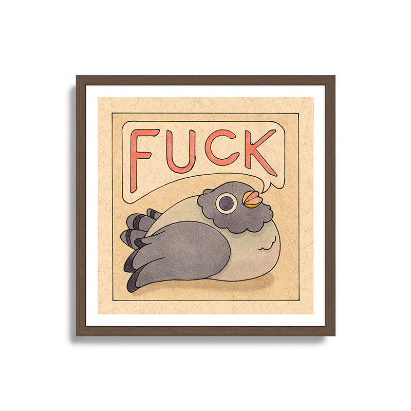 Fuck' Pigeon 03 Framed Art Print