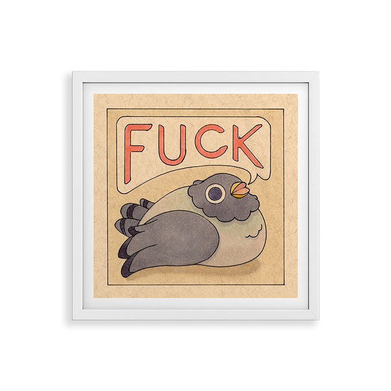 Fuck' Pigeon 03 Framed Art Print