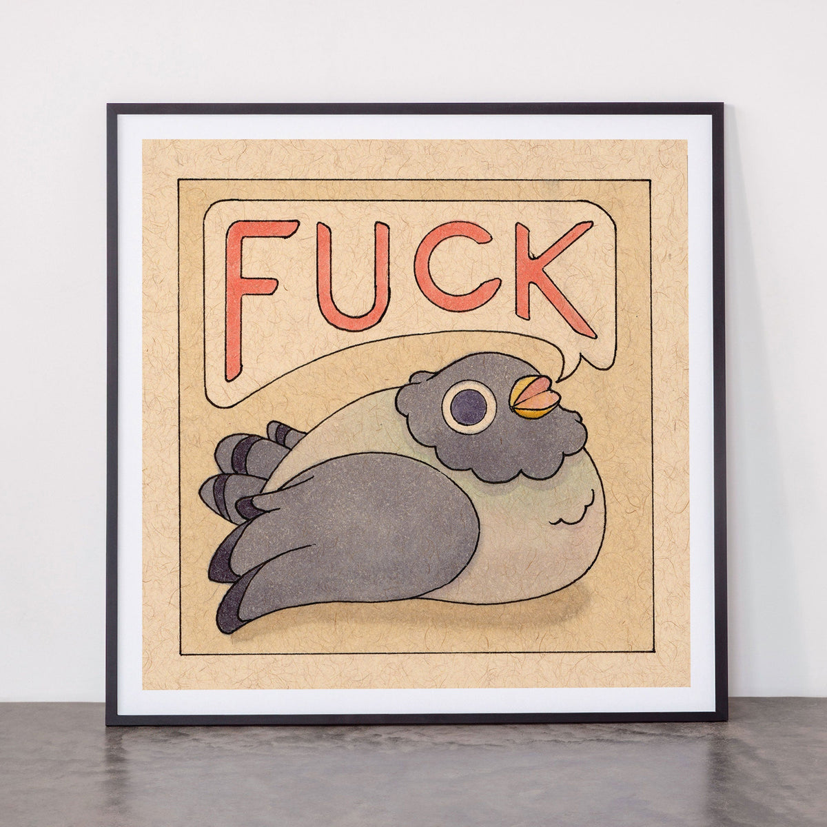 Fuck' Pigeon 03 Framed Art Print
