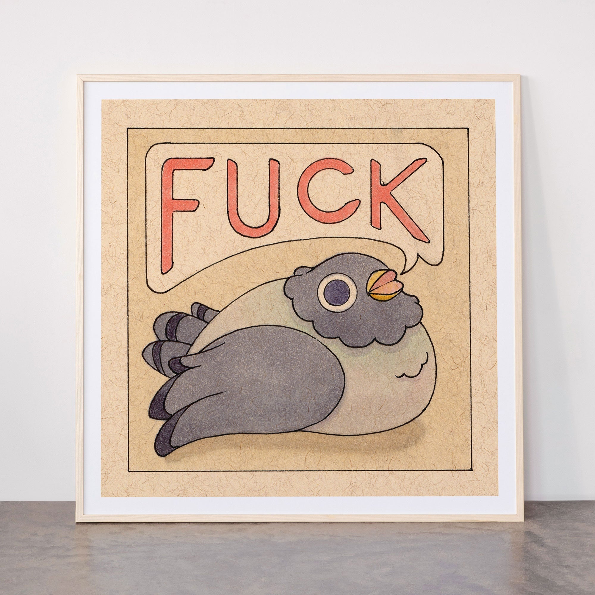 Fuck' Pigeon 03 Framed Art Print