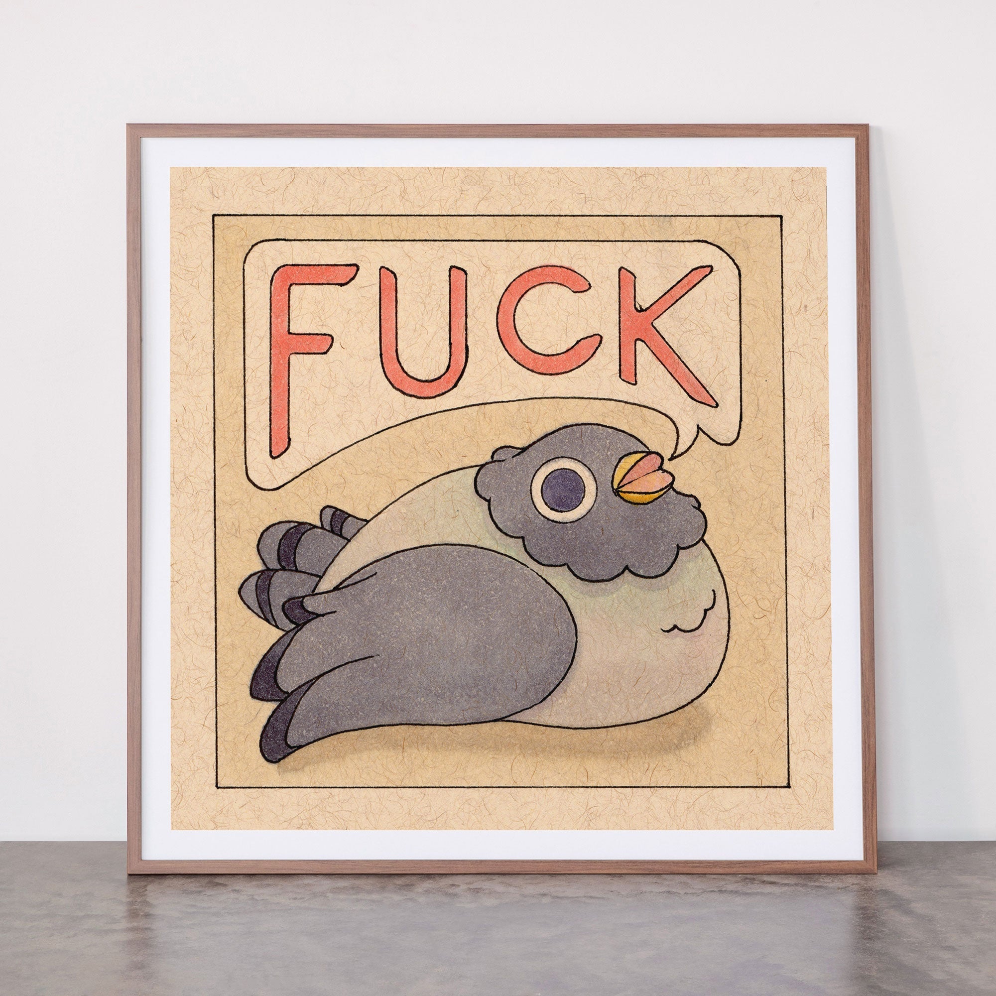 Fuck' Pigeon 03 Framed Art Print