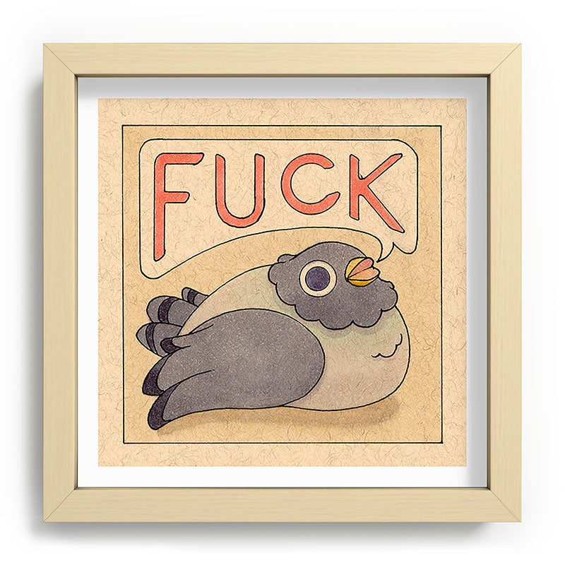 Fuck' Pigeon 03 Framed Art Print