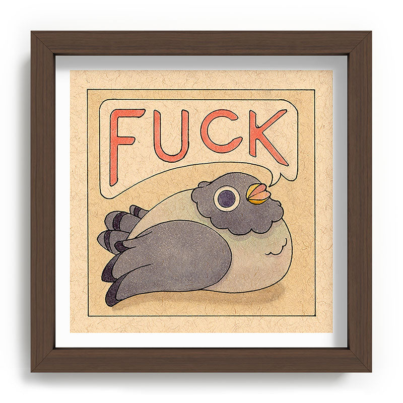 Fuck' Pigeon 03 Framed Art Print