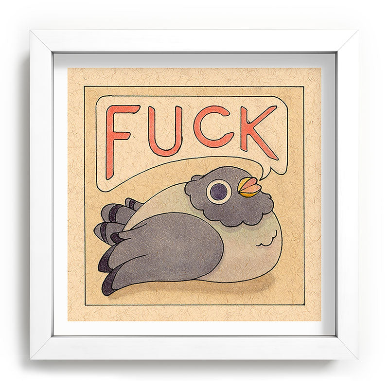 Fuck' Pigeon 03 Framed Art Print