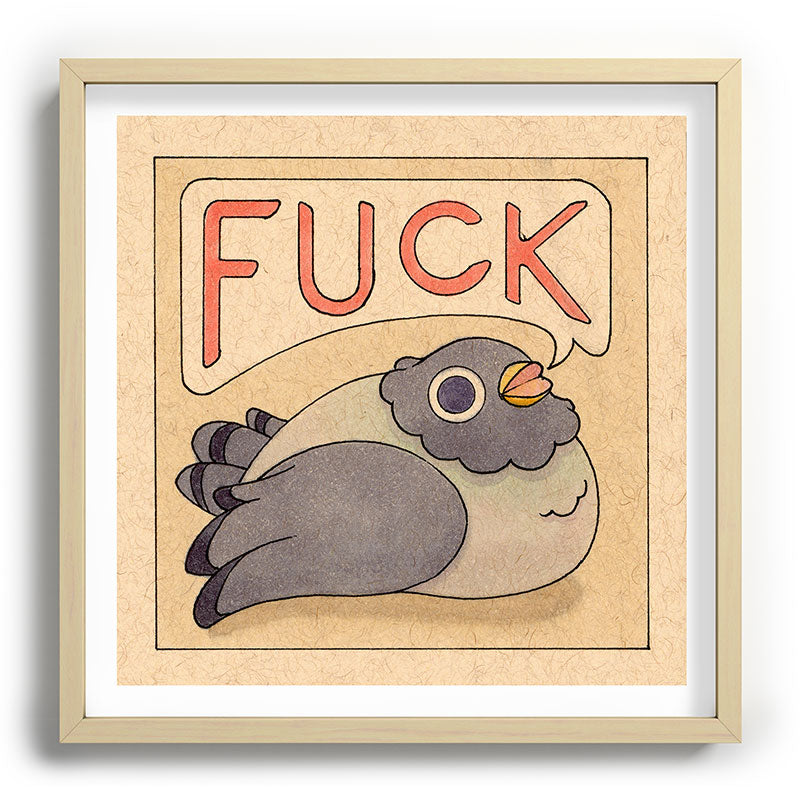 Fuck' Pigeon 03 Framed Art Print