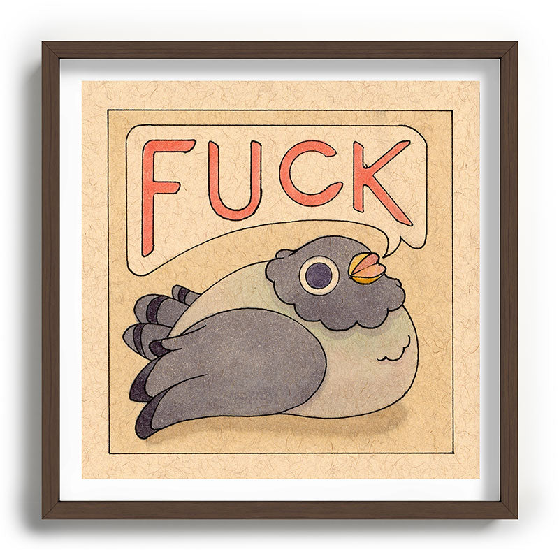 Fuck' Pigeon 03 Framed Art Print