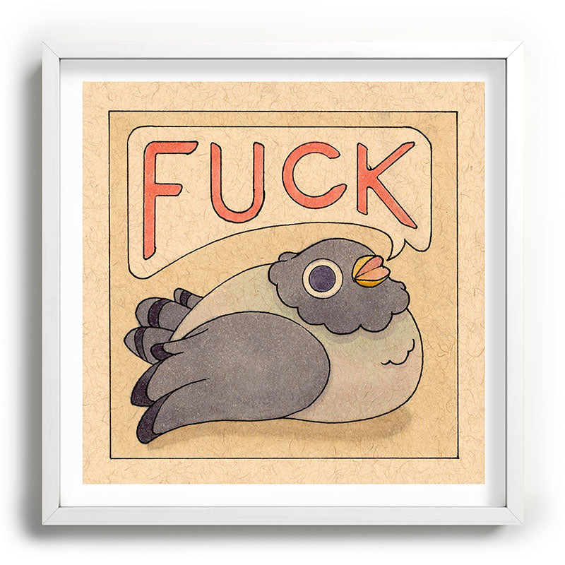 Fuck' Pigeon 03 Framed Art Print