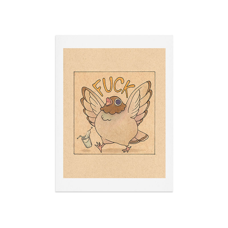 Fuck' Pigeon 04 Art Print