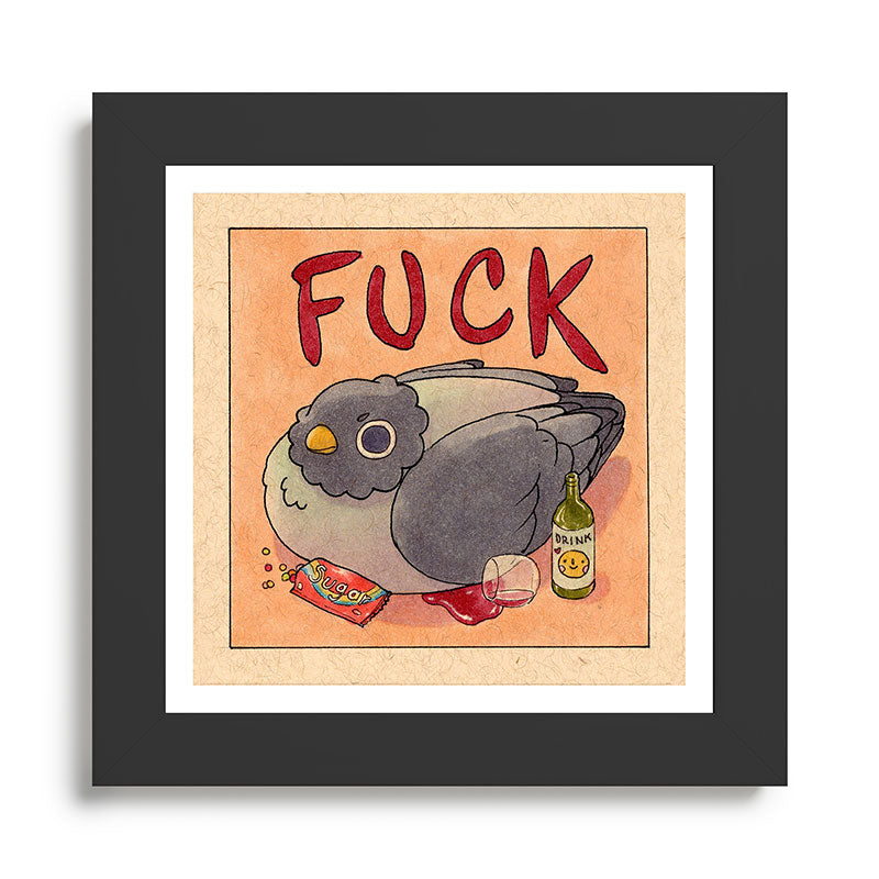Fuck' Pigeon 05 Framed Art Print