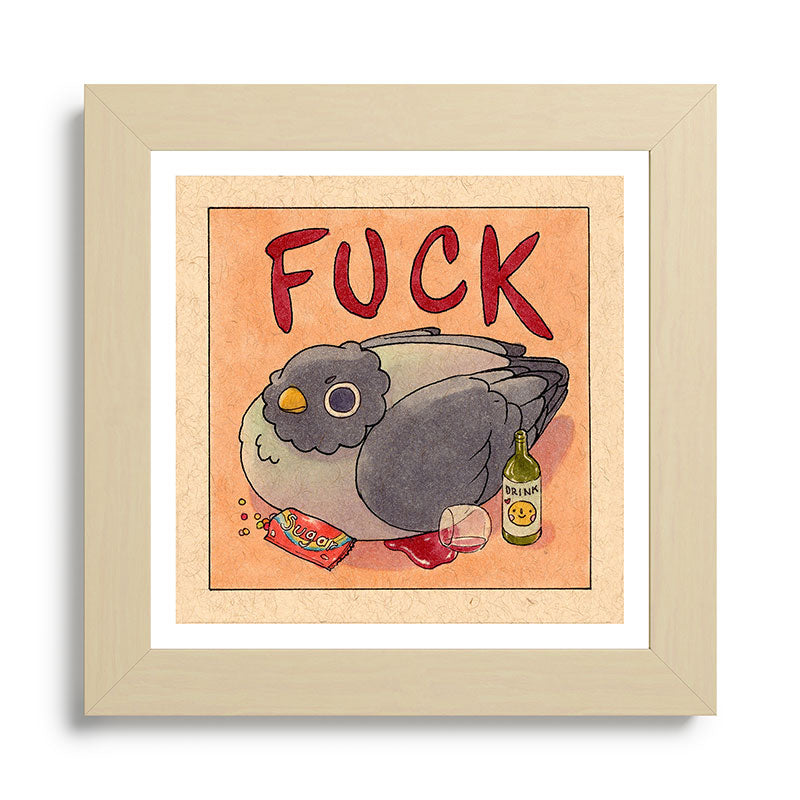 Fuck' Pigeon 05 Framed Art Print