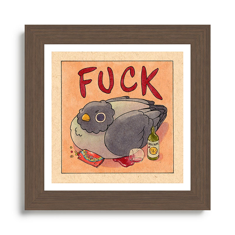Fuck' Pigeon 05 Framed Art Print