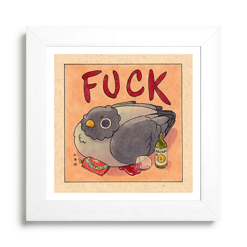Fuck' Pigeon 05 Framed Art Print