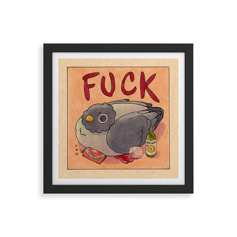 Fuck' Pigeon 05 Framed Art Print