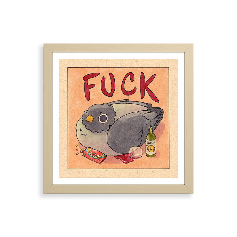 Fuck' Pigeon 05 Framed Art Print