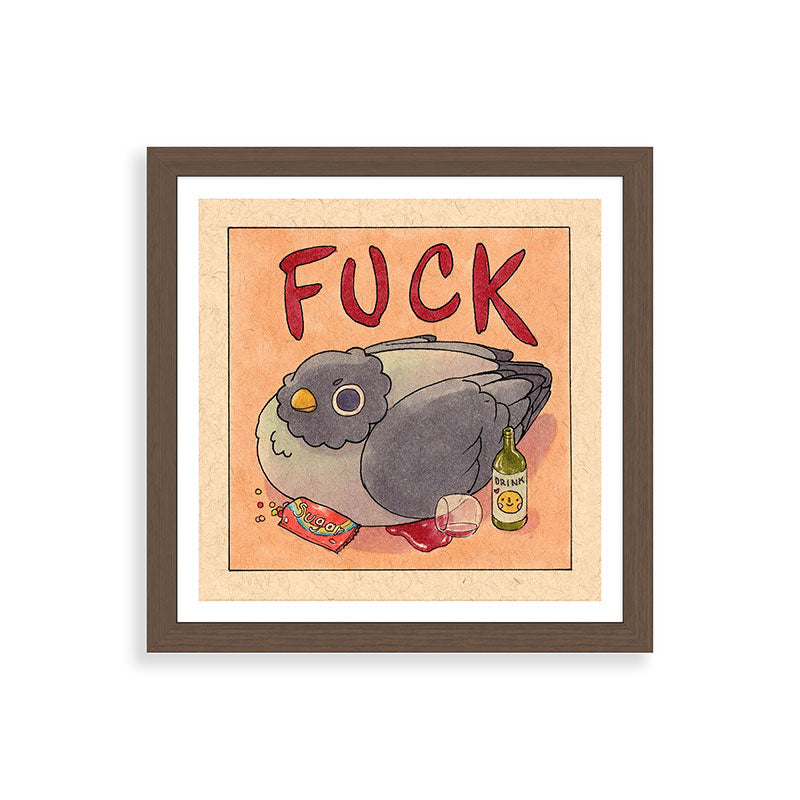 Fuck' Pigeon 05 Framed Art Print