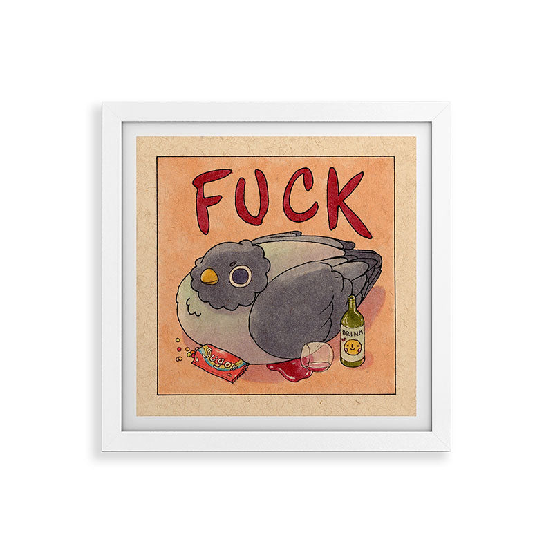 Fuck' Pigeon 05 Framed Art Print