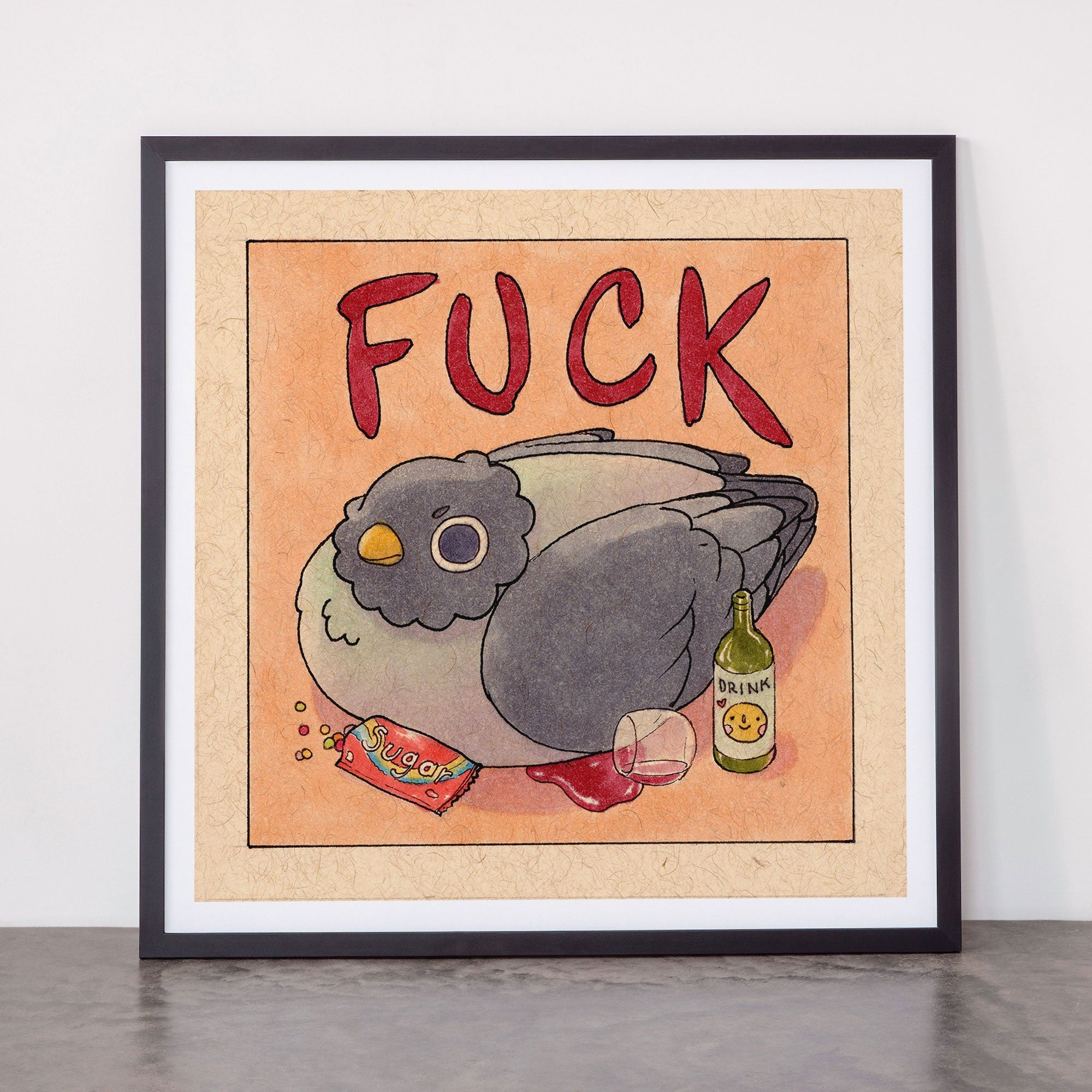 Fuck' Pigeon 05 Framed Art Print