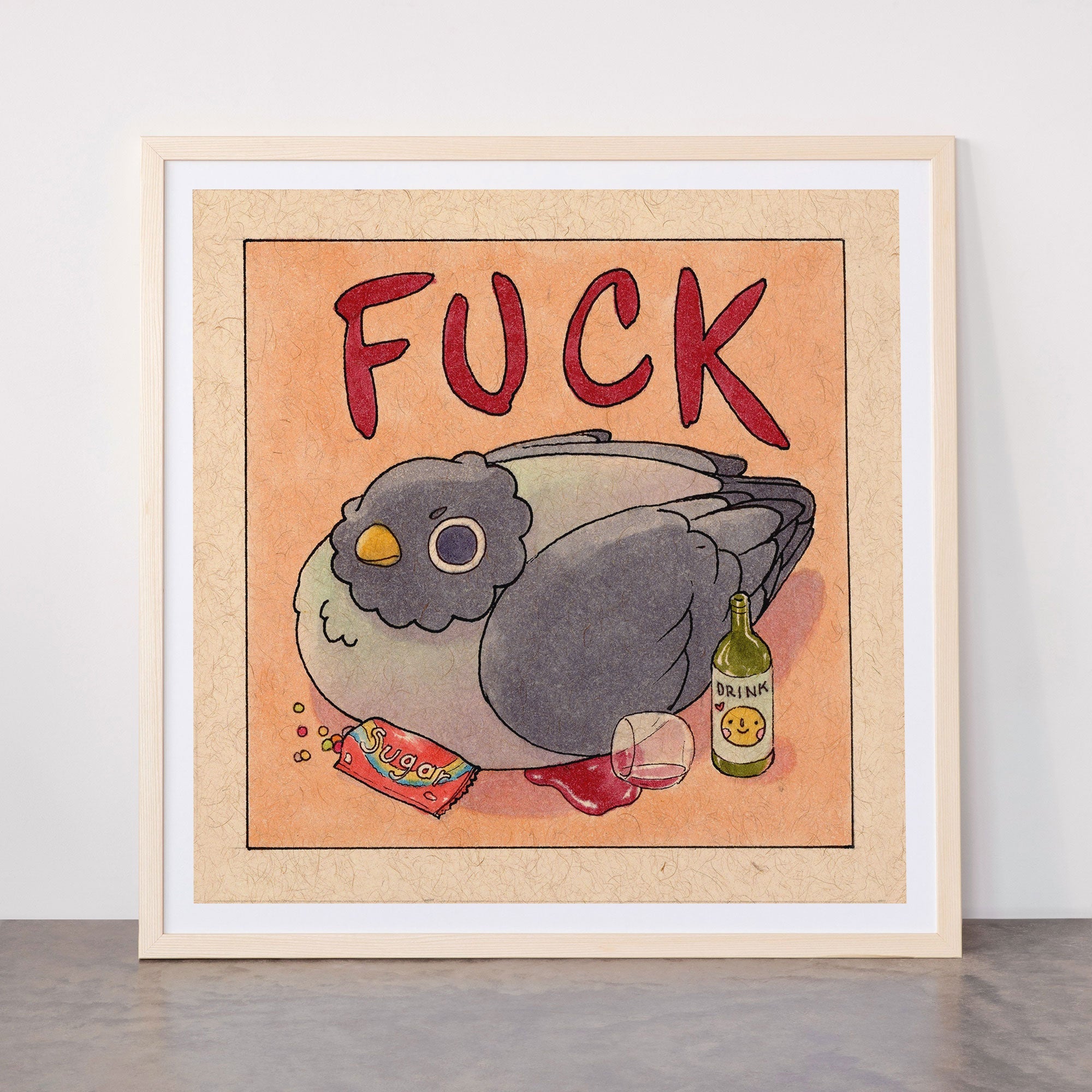 Fuck' Pigeon 05 Framed Art Print