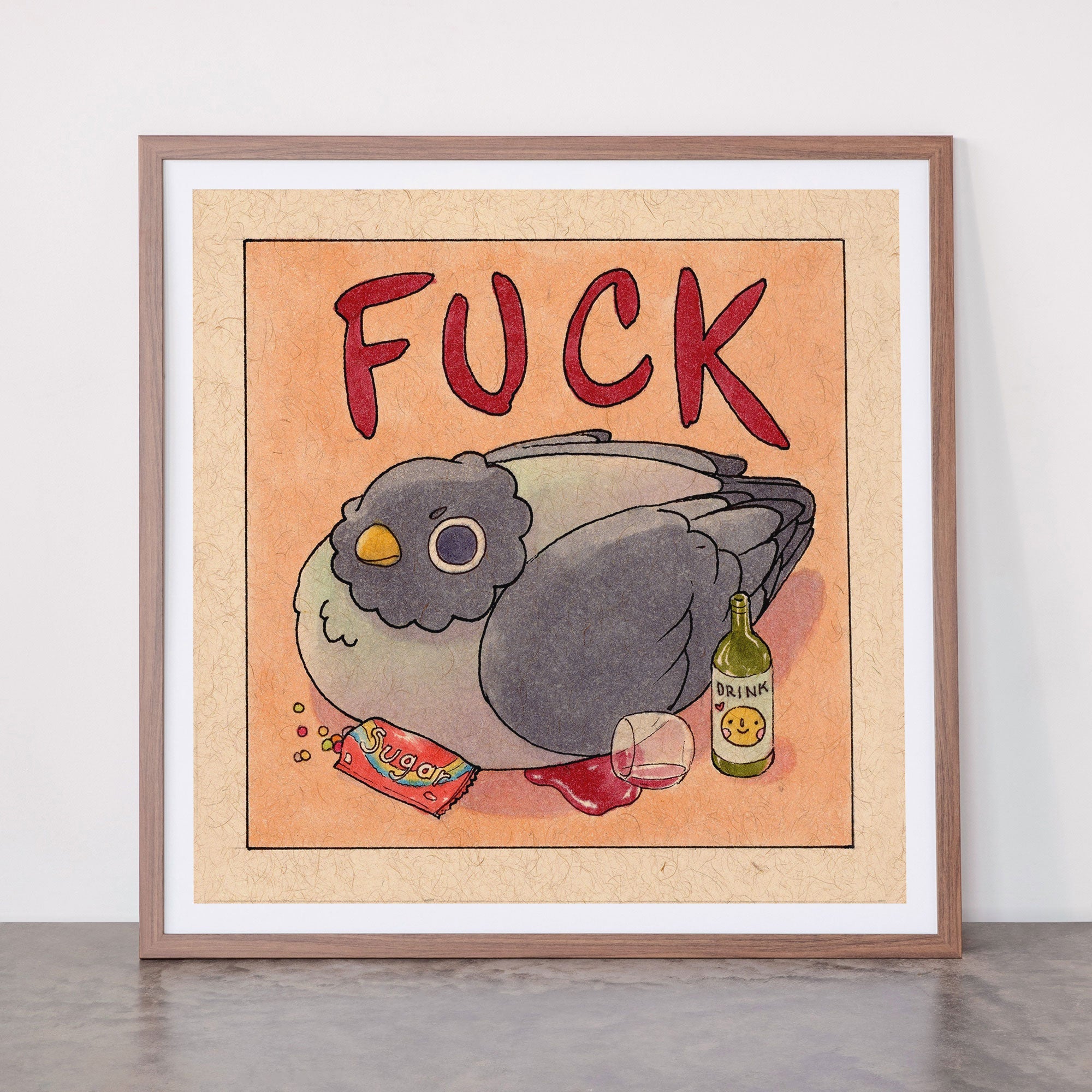 Fuck' Pigeon 05 Framed Art Print