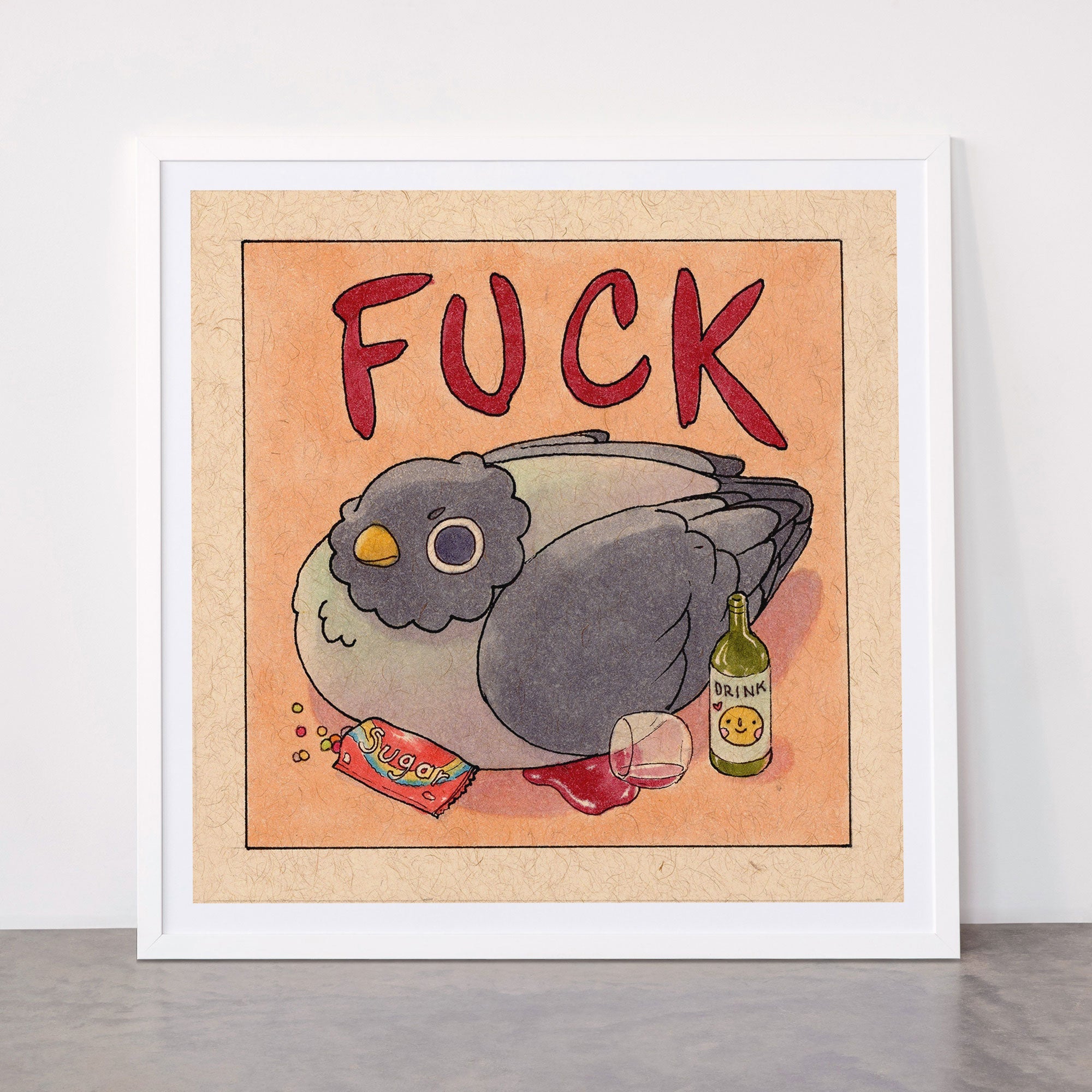 Fuck' Pigeon 05 Framed Art Print
