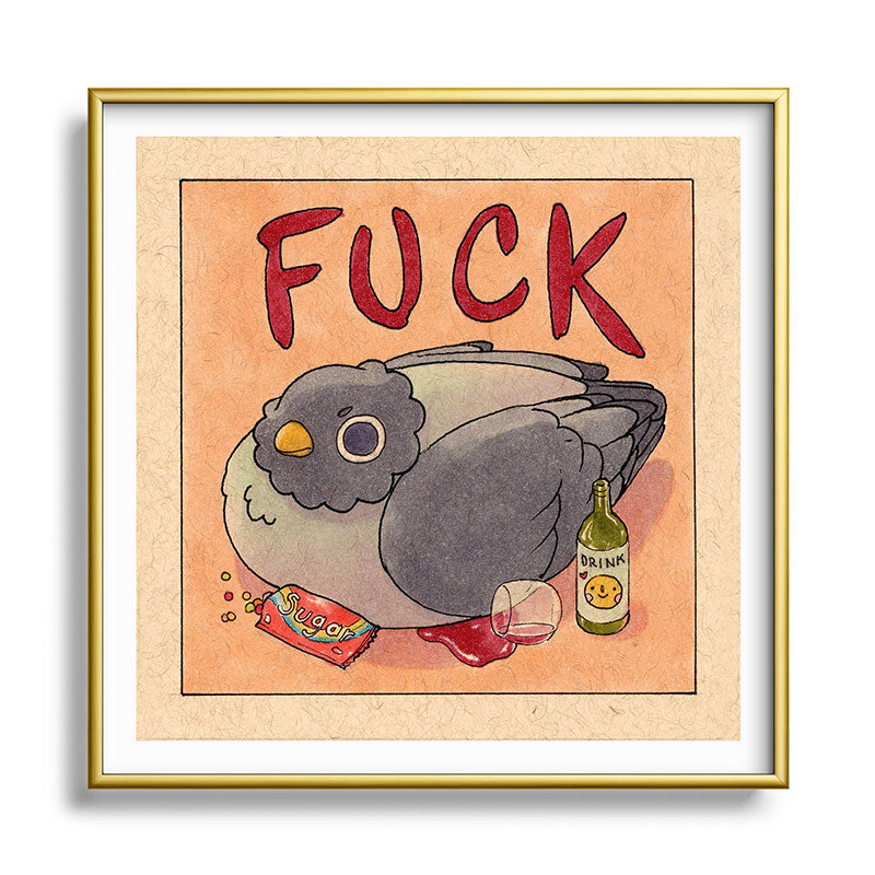 Fuck' Pigeon 05 Framed Art Print