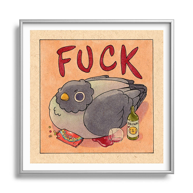 Fuck' Pigeon 05 Framed Art Print