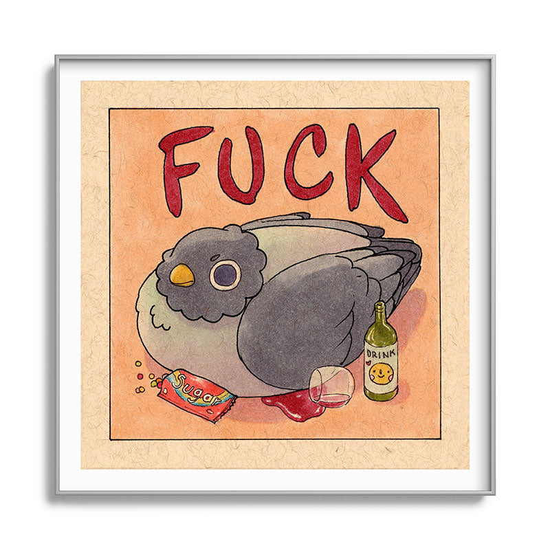 Fuck' Pigeon 05 Framed Art Print