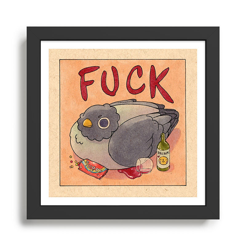Fuck' Pigeon 05 Framed Art Print