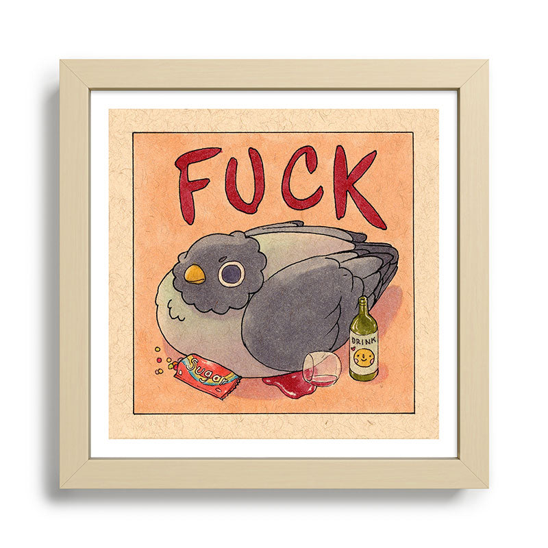 Fuck' Pigeon 05 Framed Art Print