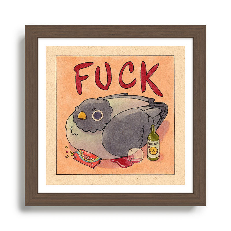 Fuck' Pigeon 05 Framed Art Print