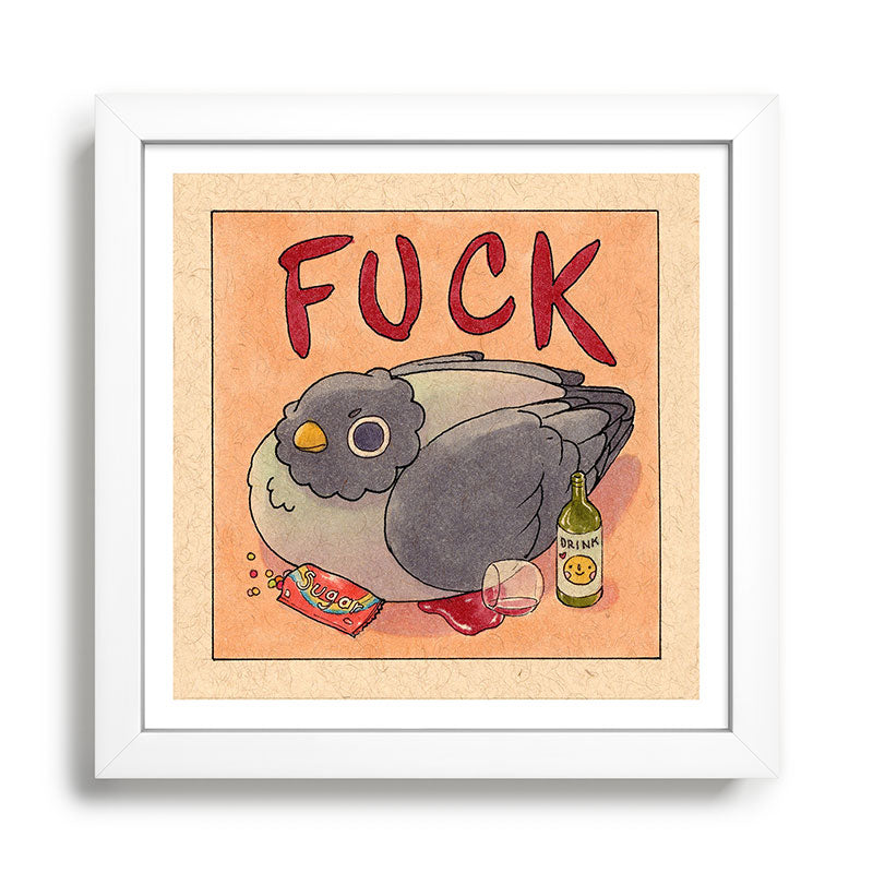 Fuck' Pigeon 05 Framed Art Print