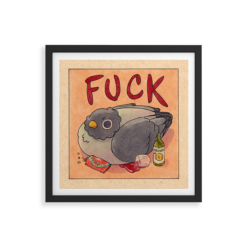 Fuck' Pigeon 05 Framed Art Print